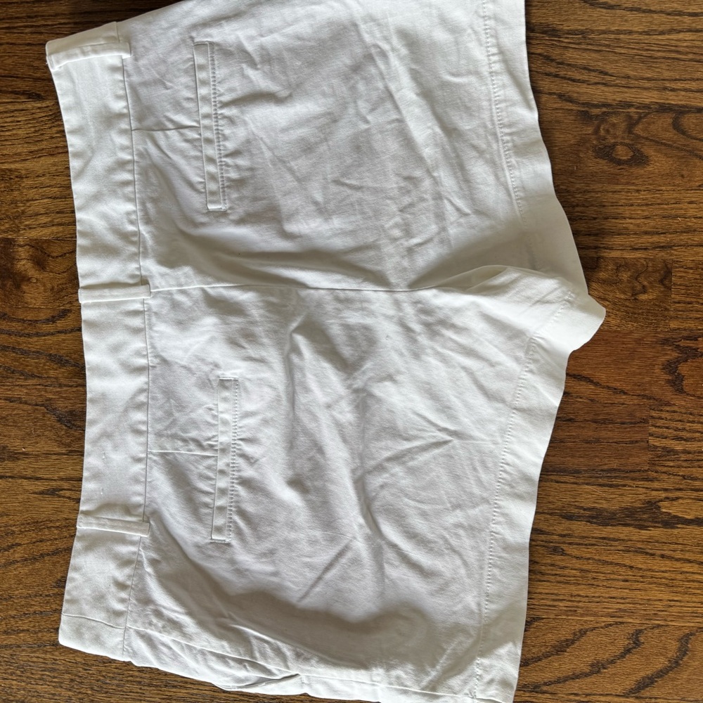 White Casual Shorts